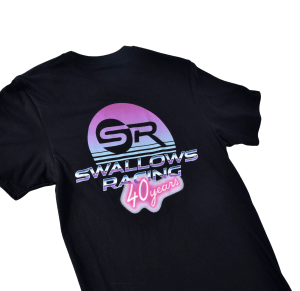 Swallows Racing 40th Anniversary T-Shirt Black